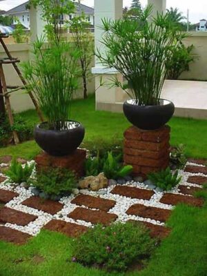 Landscaping Rocks And Concrete Pads Walkway Designs And Patio Ideas