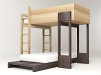 contemporary loft bed