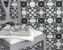 White and Black Wallpaper, Modern Interior Decorating Ideas