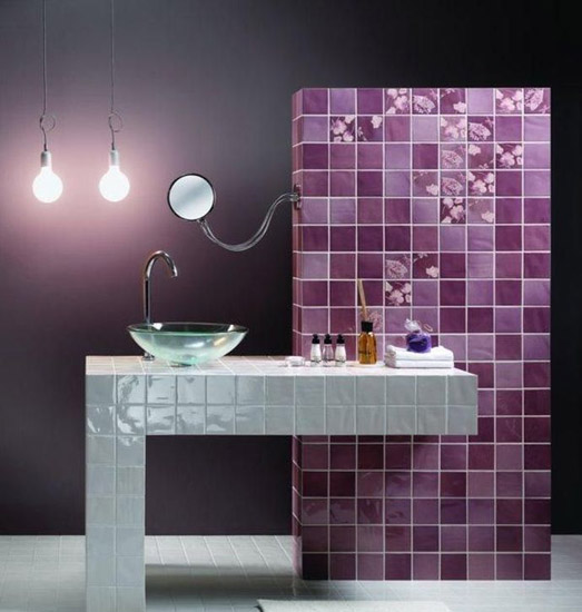 Modern Bathroom Tile Designs In Monochromatic Colors