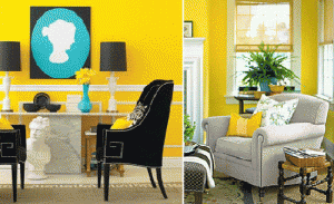 Modern Interior Decorating with Yellow Color, Cheerful Interior Decor Ideas