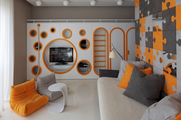 Optimistic Kids Room Design For Two Boys By Geometrix Design