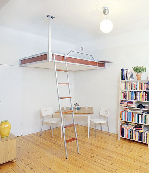 space saving loft beds for small rooms