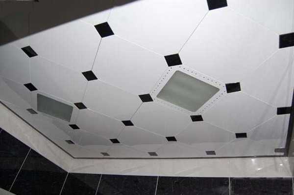 Metal Ceiling Designs For Modern Bathroom And Kitchen Interiors