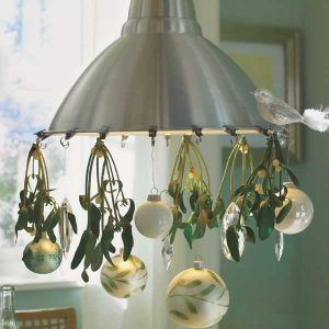 15 Christmas Decorating Ideas for Pendant Lights and Chandeliers