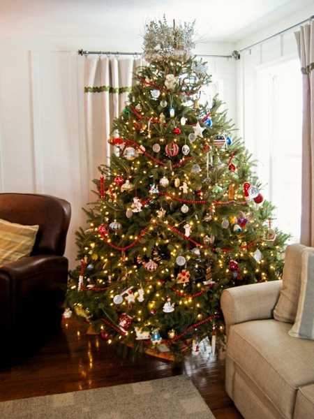 Modern Color Combinations and Ornaments for Christmas Tree Decorating ...