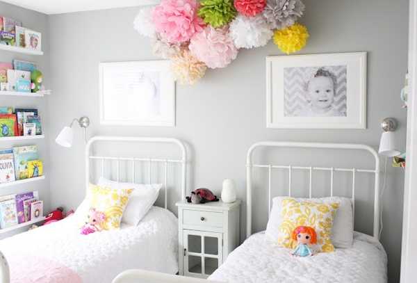 kids room with two beds
