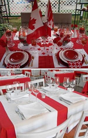 50 Canada Day Table Decorations, Centerpieces and Summer Party Ideas