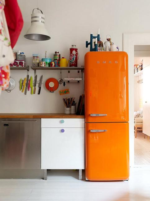 25 Modern Kitchen Design Ideas Making Statements, Colorful Retro