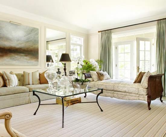 Modern Interior Design and Sensual Home Decor in Pastel Green Colors