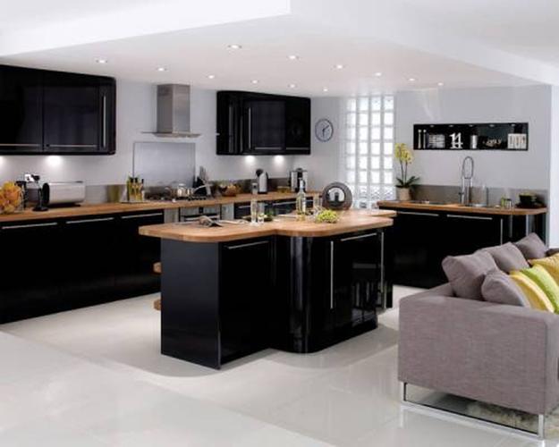 25+ Black Kitchen (Modern Design, Dark Color) Interior Design Ideas 
