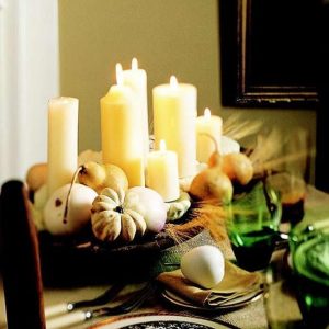 21 Candles Centerpiece Ideas for Thanksgiving Decorating on Small Budget