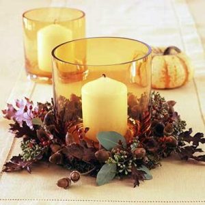 21 Candles Centerpiece Ideas for Thanksgiving Decorating on Small Budget