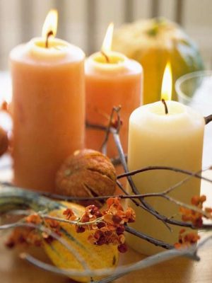 21 Candles Centerpiece Ideas for Thanksgiving Decorating on Small Budget