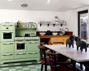 Changing Mood of Modern Kitchen Design and Decor with Relaxing Green Colors