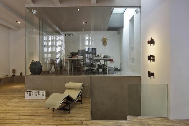 Modern Ideas Brighten up Loft Conversion Design with Glass Box Home Office