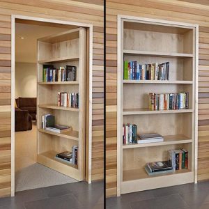 Space Saving Interior Doors with Shelves Offering Convenient Storage ...