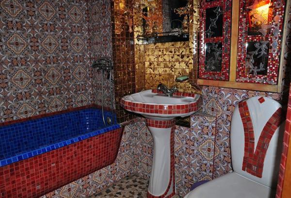 small mosaic bathroom sinks