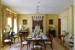 Dining Room Design and Decorating with Modern Wallpaper