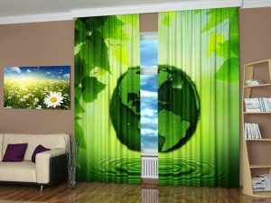 photo print window curtains