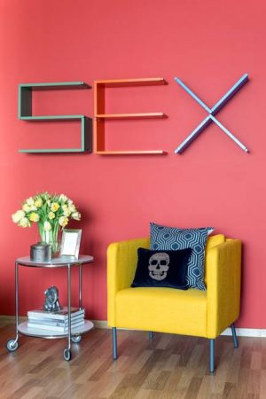 Bright Room Colors and Provocative Interior Design and Decorating Ideas