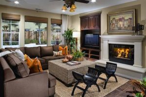 30 Multifunctional and Modern Living Room Designs with TV and Fireplace