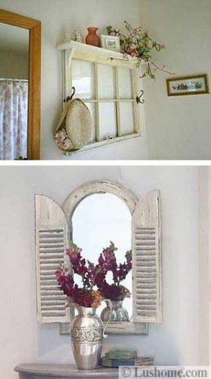 20 Ideas to Reuse and Recycle Old Wood Windows and Doors for Wall ...