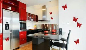 Modern Kitchen Colors Red Color Combinations 21 300x177 