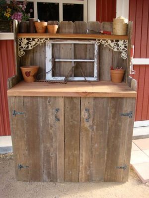 25 Beautiful Potting Bench Design Ideas Creating Convenient Storage And 