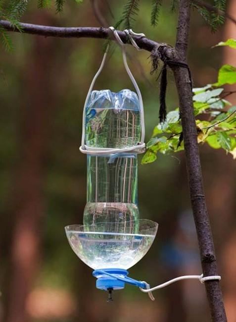 Homemade Bird Feeders From Plastic Bottles