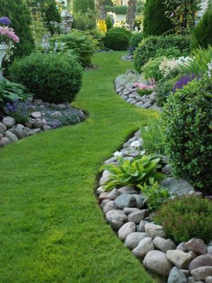 Beautiful Garden Design, Optical Illusions Balancing Yard Landscaping Ideas