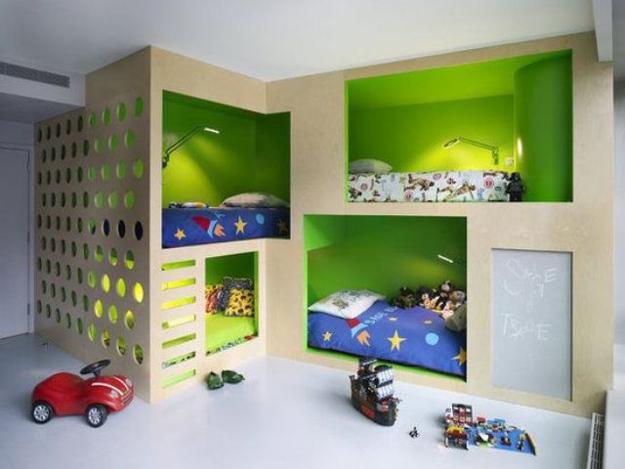 Four Bunk Beds For Kids Room Design Maximizing Space And