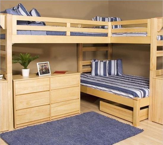 bunk beds for three kids