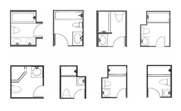 small master bathroom layout dimensions