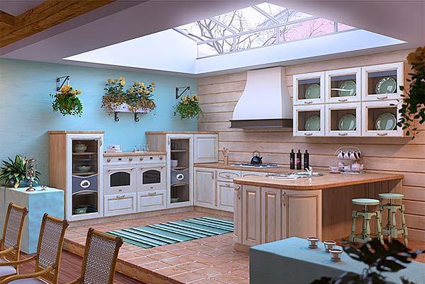 Modern Skylights, Window Designs Visually Stretching Small Kitchens