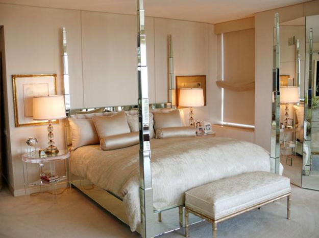 modern mirrored bedroom furniture