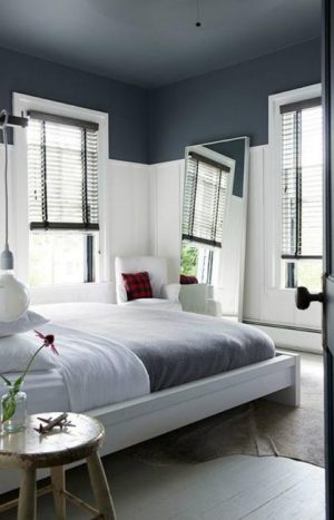 Two Color Wall Painting Ideas for Beautiful Bedroom Decorating