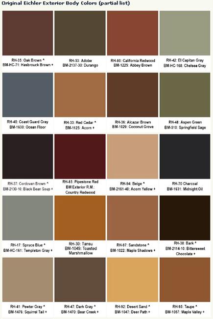brown exterior paint color schemes