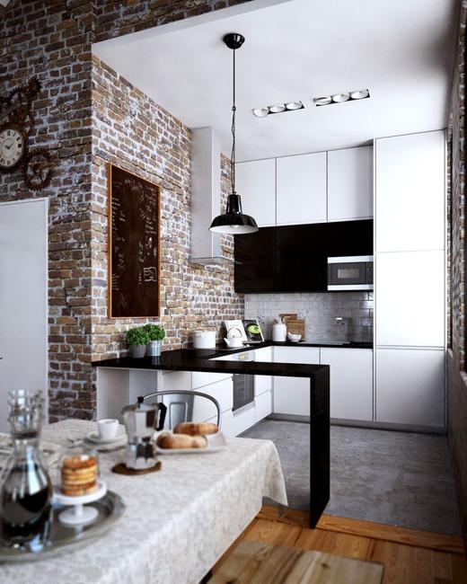 modern kitchen ideas black and white