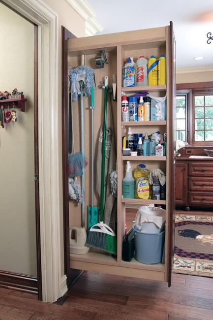broom closet organizer