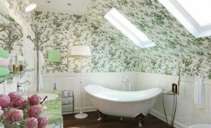 Modern Wallpaper Designs, Waterproof Ideas for Bathroom Wall Decoration