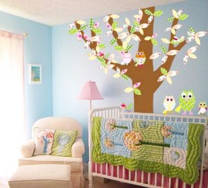 Quick, Modern Kids Room Decorating, Tree Theme in Wall Stickers and Decals