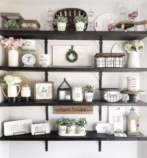 Beautiful Wooden Shelves in Modern Kitchens, Simplified Kitchen Storage ...