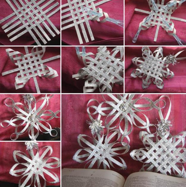 Snowflake Decorations for Winter » DIY from Lovely Indeed