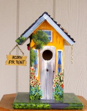 Colorful Painting Ideas for Handmade Birdhouses, Fun Yard Decorations ...