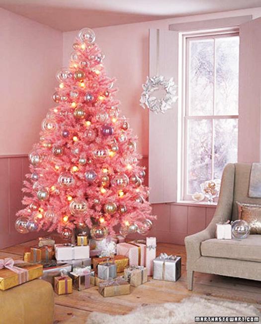 Versatile Pink and White, Christmas Decorating Accents Reflecting ...
