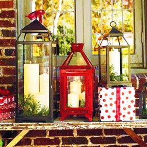 Festive Christmas Lights Spreading Holiday Cheers, Window Decorating Ideas