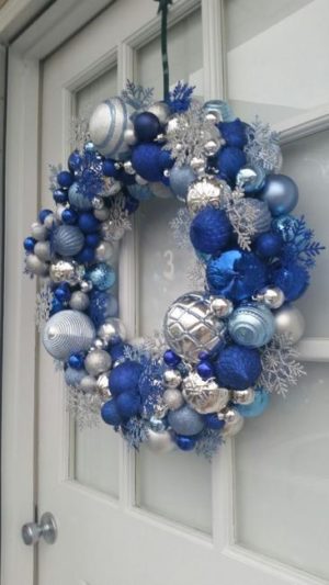 Silver Blue Christmas Color Combinations, Winter Inspired Holiday Decor ...