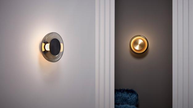 circular wall lights brass bronze