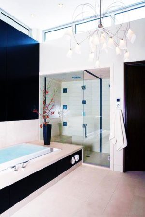 Black Color in Modern Bathroom Designs, 55 Elegant Black and White Rooms